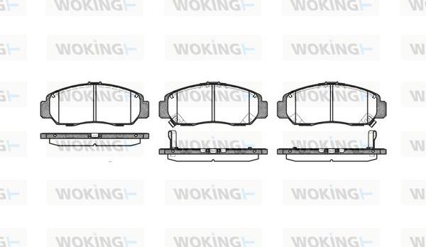 Woking P6473.12 - Bremžu uzliku kompl., Disku bremzes autospares.lv