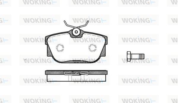 Woking P6673.00 - Bremžu uzliku kompl., Disku bremzes autospares.lv