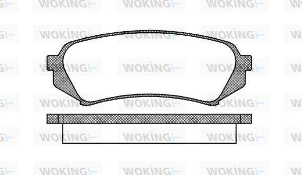 Woking P6063.00 - Brake Pad Set, disc brake www.autospares.lv