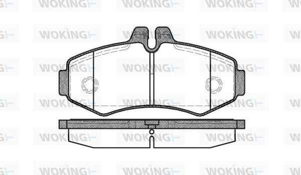 Woking P6013.00 - Bremžu uzliku kompl., Disku bremzes www.autospares.lv