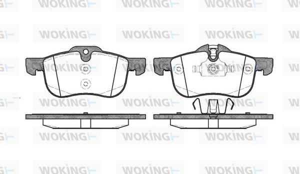 Woking P6193.00 - Bremžu uzliku kompl., Disku bremzes www.autospares.lv