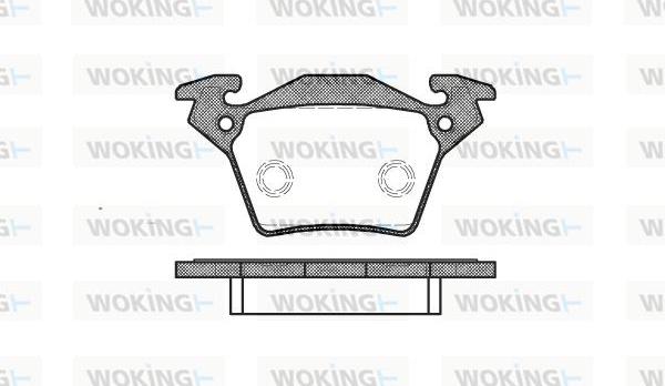 Woking P6173.00 - Bremžu uzliku kompl., Disku bremzes autospares.lv