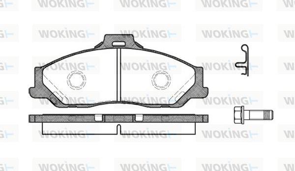 Woking P6303.01 - Bremžu uzliku kompl., Disku bremzes autospares.lv