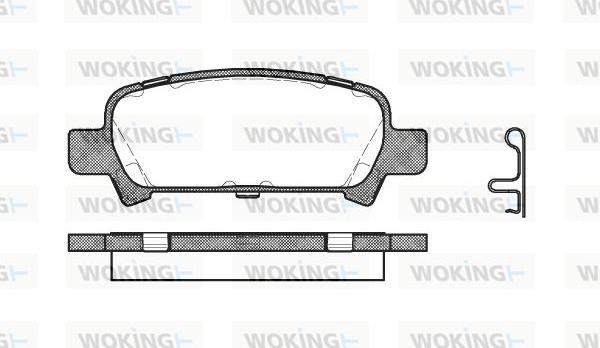 Woking P6293.02 - Brake Pad Set, disc brake www.autospares.lv