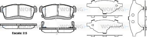 Woking P6243.42 - Brake Pad Set, disc brake www.autospares.lv