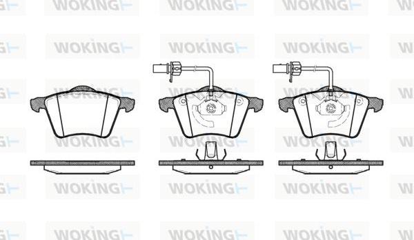 Woking P6213.02 - Bremžu uzliku kompl., Disku bremzes autospares.lv