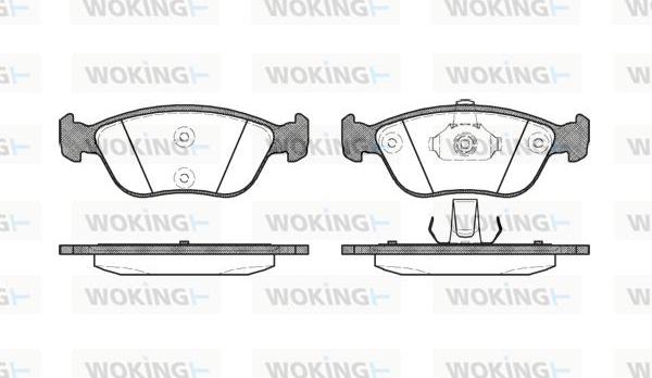 Woking P6223.00 - Brake Pad Set, disc brake www.autospares.lv