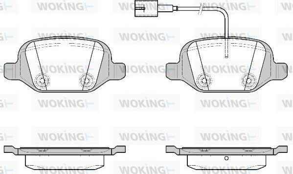 Woking P6273.22 - Bremžu uzliku kompl., Disku bremzes autospares.lv