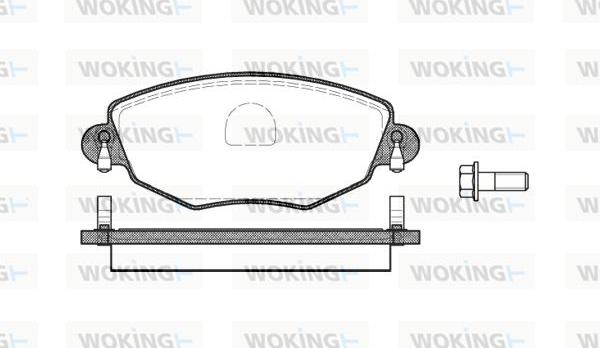 Woking P6763.00 - Bremžu uzliku kompl., Disku bremzes autospares.lv