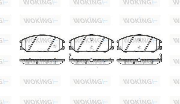 Woking P6713.12 - Brake Pad Set, disc brake www.autospares.lv