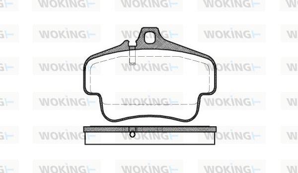 Woking P6733.00 - Bremžu uzliku kompl., Disku bremzes www.autospares.lv