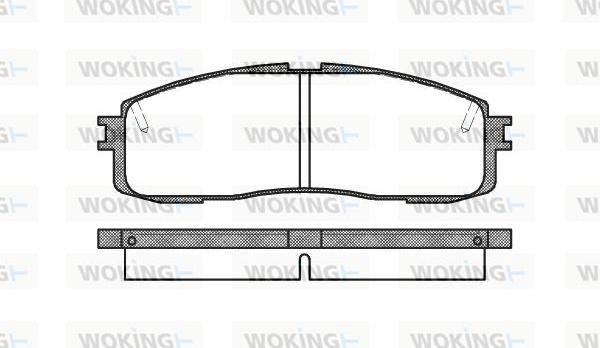 Woking P0993.10 - Brake Pad Set, disc brake www.autospares.lv