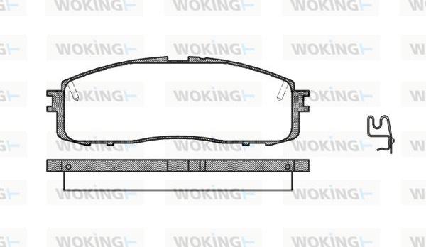 Woking P0993.34 - Brake Pad Set, disc brake www.autospares.lv