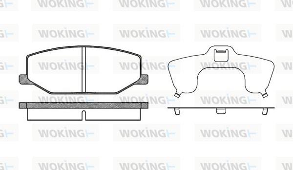 Woking P0903.10 - Brake Pad Set, disc brake www.autospares.lv