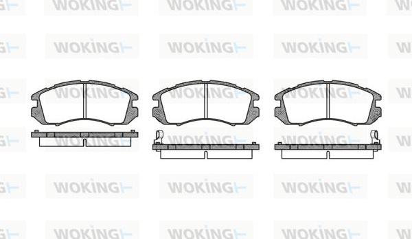 Woking P0913.12 - Brake Pad Set, disc brake www.autospares.lv