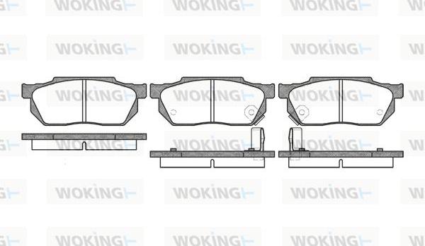 Woking P0933.02 - Bremžu uzliku kompl., Disku bremzes autospares.lv