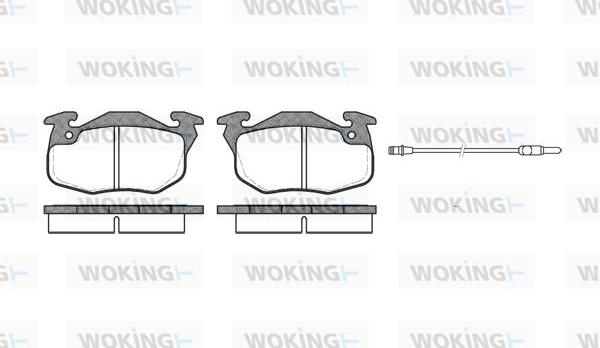 Woking P0923.12 - Bremžu uzliku kompl., Disku bremzes autospares.lv