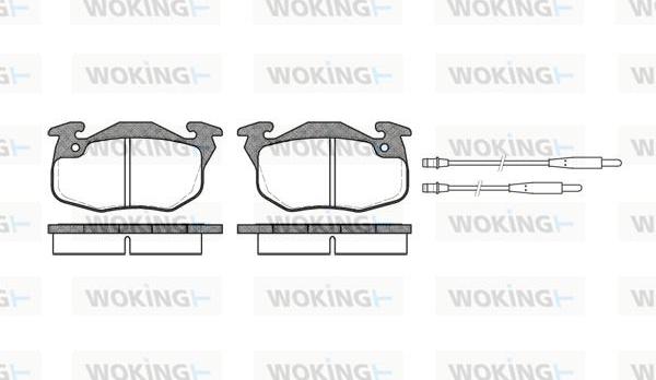 Woking P0923.34 - Bremžu uzliku kompl., Disku bremzes autospares.lv