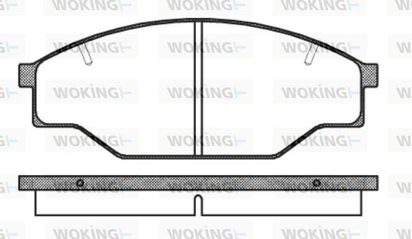 Woking P0973.10 - Brake Pad Set, disc brake www.autospares.lv