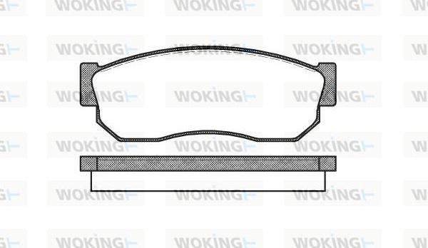 Woking P0493.10 - Bremžu uzliku kompl., Disku bremzes www.autospares.lv