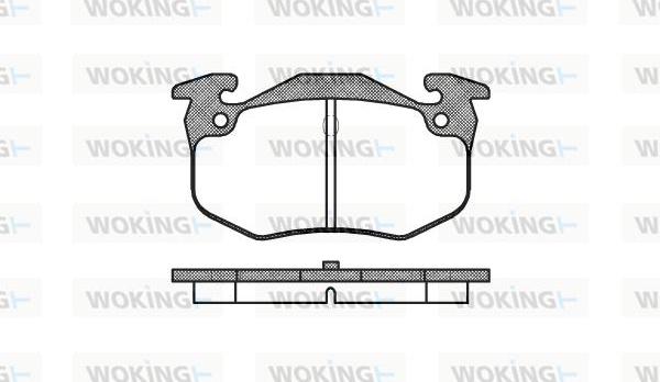 Woking P0443.60 - Тормозные колодки, дисковые, комплект www.autospares.lv