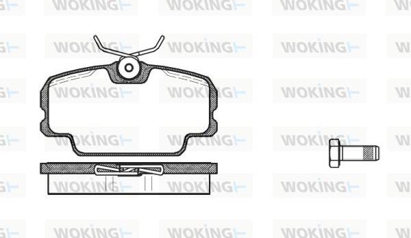 Woking P0453.00 - Bremžu uzliku kompl., Disku bremzes www.autospares.lv