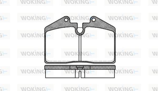 Woking P0403.10 - Bremžu uzliku kompl., Disku bremzes autospares.lv