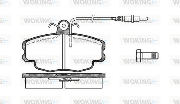 Woking P0413.24 - Bremžu uzliku kompl., Disku bremzes autospares.lv