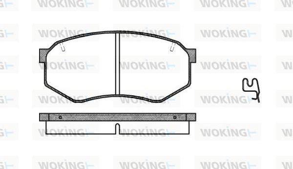 Woking P0483.34 - Bremžu uzliku kompl., Disku bremzes autospares.lv