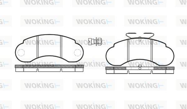 Woking P0423.20 - Bremžu uzliku kompl., Disku bremzes autospares.lv