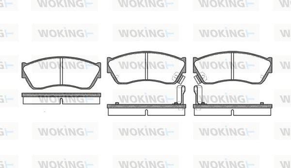 Woking P0473.22 - Bremžu uzliku kompl., Disku bremzes autospares.lv