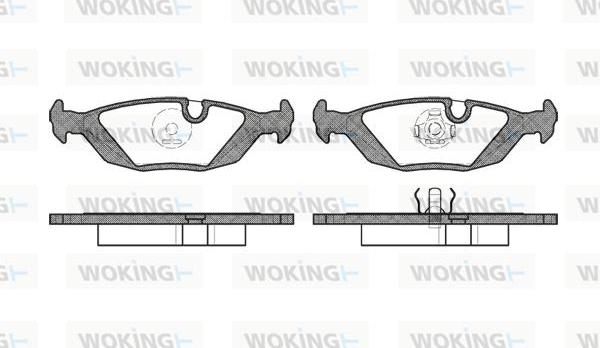 Woking P0553.00 - Brake Pad Set, disc brake www.autospares.lv