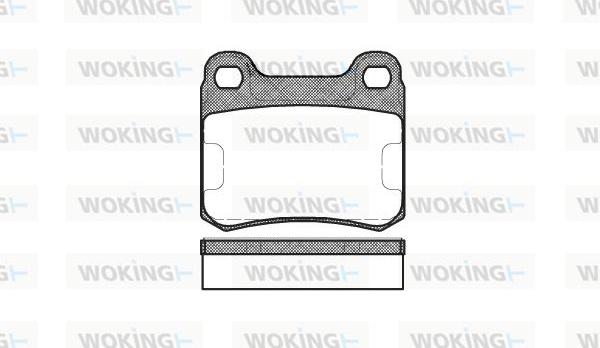 Woking P0573.10 - Bremžu uzliku kompl., Disku bremzes www.autospares.lv