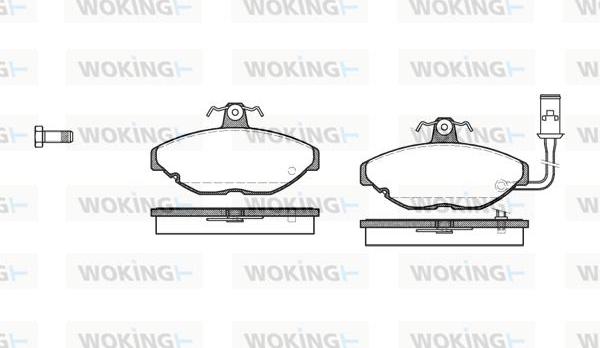 Woking P0693.01 - Bremžu uzliku kompl., Disku bremzes autospares.lv