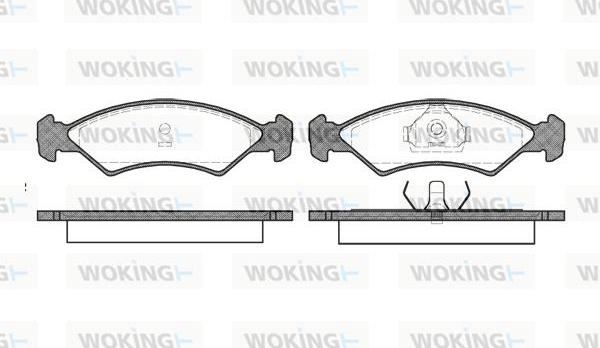 Woking P0683.00 - Bremžu uzliku kompl., Disku bremzes www.autospares.lv