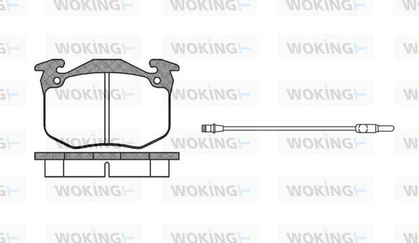 Woking P0633.02 - Bremžu uzliku kompl., Disku bremzes autospares.lv