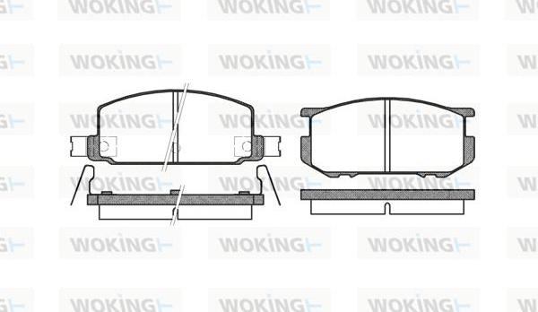 Woking P0093.22 - Bremžu uzliku kompl., Disku bremzes autospares.lv