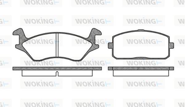 Woking P0053.00 - Brake Pad Set, disc brake www.autospares.lv