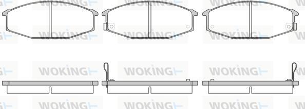 Woking P0153.02 - Bremžu uzliku kompl., Disku bremzes autospares.lv