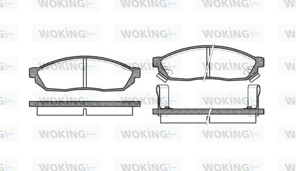 Woking P0113.02 - Bremžu uzliku kompl., Disku bremzes www.autospares.lv