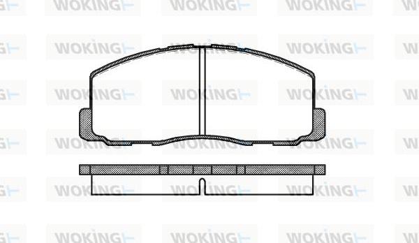 Woking P0883.00 - Brake Pad Set, disc brake www.autospares.lv