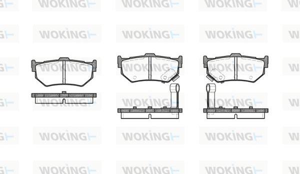 Woking P0833.02 - Bremžu uzliku kompl., Disku bremzes autospares.lv