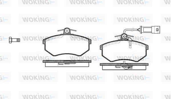 Woking P0343.12 - Brake Pad Set, disc brake www.autospares.lv