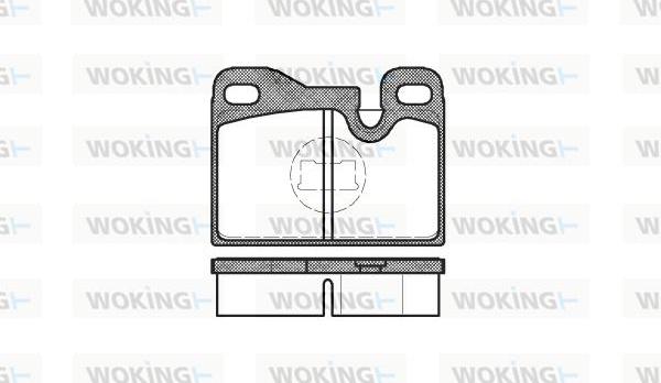 Woking P0303.00 - Bremžu uzliku kompl., Disku bremzes autospares.lv