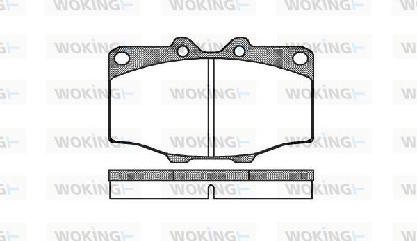 Woking P0323.00 - Brake Pad Set, disc brake www.autospares.lv