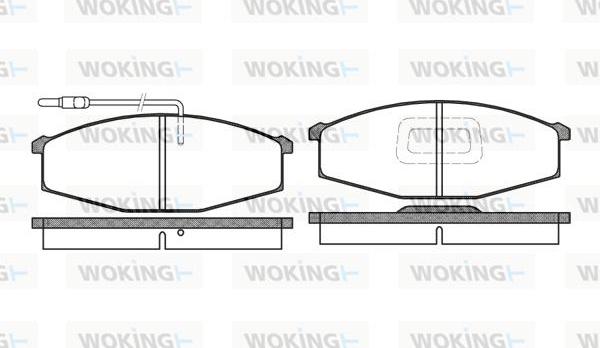 Woking P0293.02 - Bremžu uzliku kompl., Disku bremzes www.autospares.lv