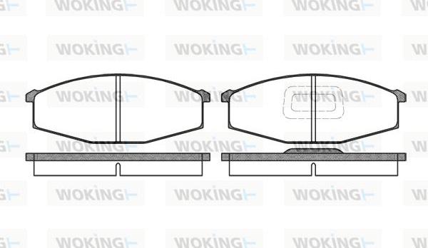 Woking P0293.10 - Bremžu uzliku kompl., Disku bremzes autospares.lv