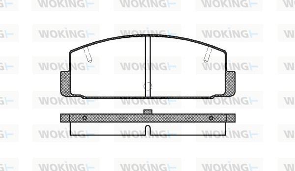 Woking P0793.10 - Bremžu uzliku kompl., Disku bremzes www.autospares.lv