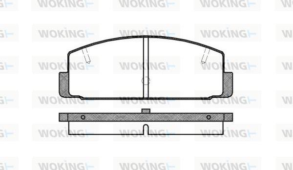 Woking P0793.20 - Bremžu uzliku kompl., Disku bremzes www.autospares.lv