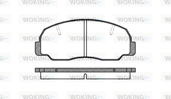 Woking P0783.10 - Brake Pad Set, disc brake www.autospares.lv